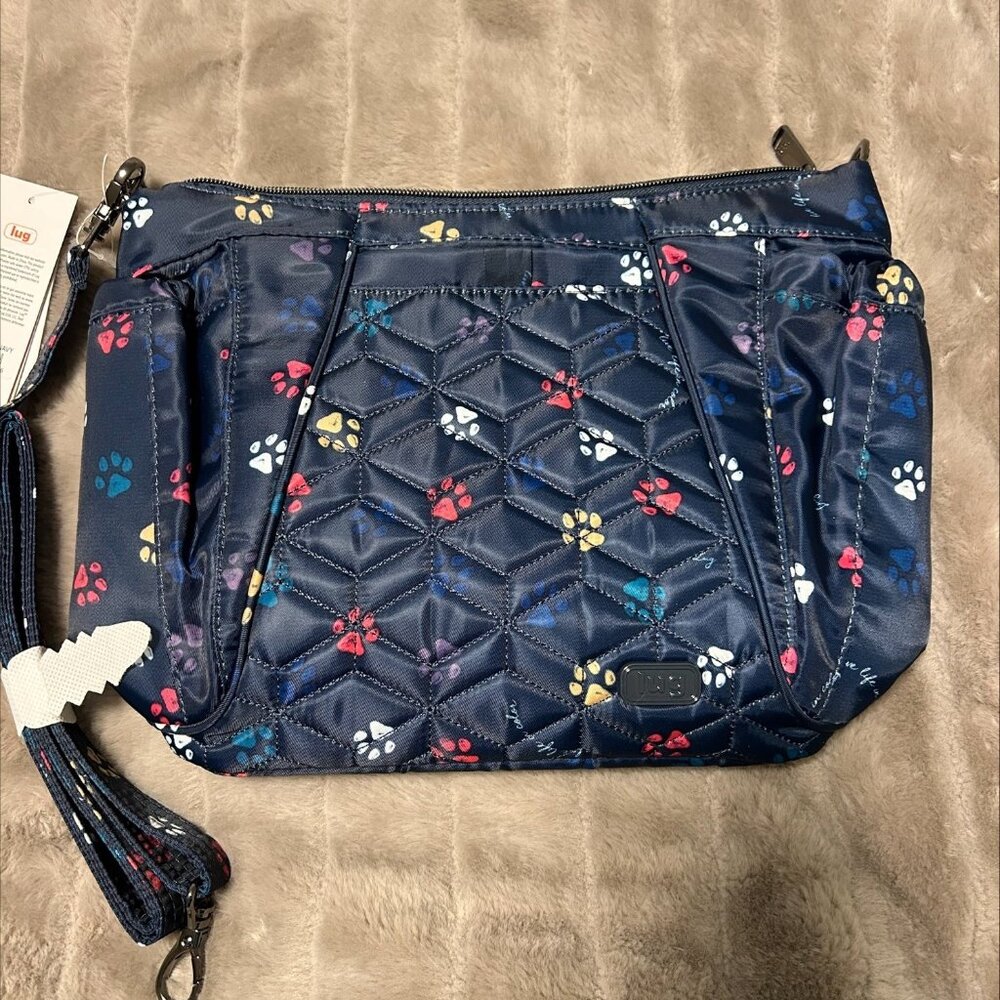 Lug Mini Shuffle  Paws Navy - NWT
